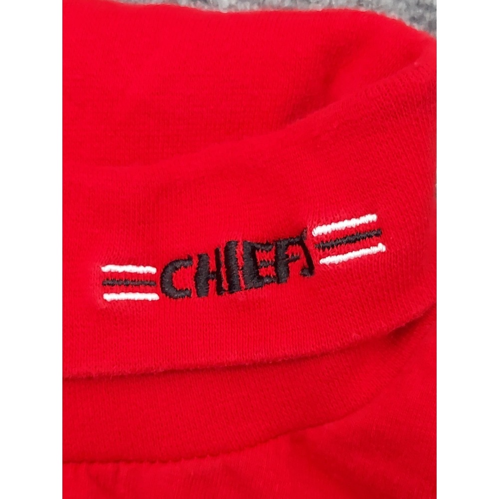 Vtg‎ Kansas City Chiefs Turtleneck Pullover Sweater Mens Large Red Logo NFL